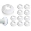 Lhbwhiz Pack of 10 Heating Pipe Rosette, Plastic Heating Pipe
