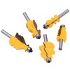 5Pcs/Set Router Bit Tenon Wood Milling Slot Cutter with 8mm