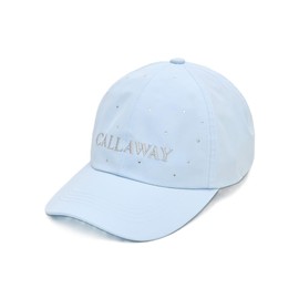 [キャロウェイ] キャップ 機能スベリ（吸汗速乾） ロゴ刺繍 ラインストーン エレガント ゴルフ C25291206 レディース 1112_ブルー