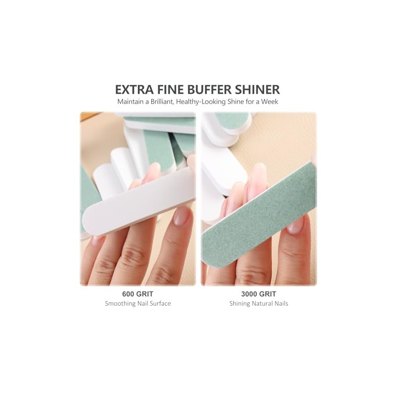 SUTOKAKA Kit de pulido de uñas de 25 piezas con