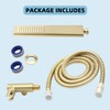 Backnets Solid Brass Handheld Shower Head Arc Design High Pressure