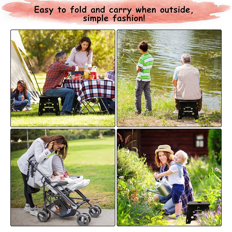 Kids Folding Step Stool for Toddlers – Safety Lock to