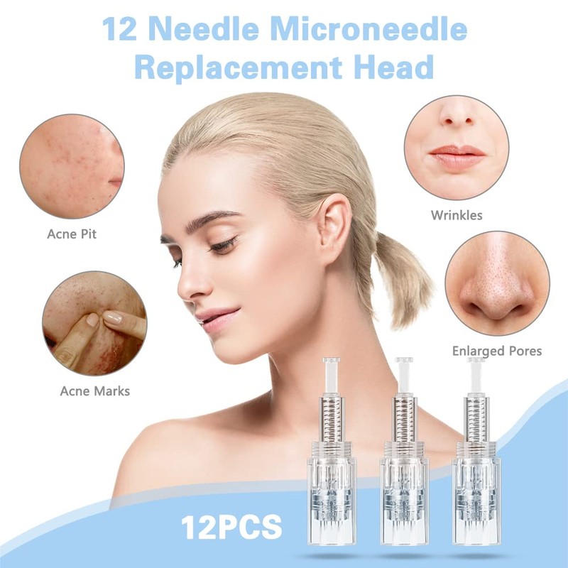 LOPHE 12 Pin Replacement Needles Cartridge, Pack of 12 Universal