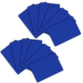 DA VINCI 12 Poker Size Casino Quality Plastic Cut Cards, Blue