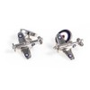 MRCUFF Airplane Plane Spitfire Jet Fighter Bomber Pilot Pair Cufflinks