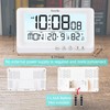 Kernfde Travel Alarm Clock Battery Powered,Alarm Clocks for Bedrooms,Small Digital