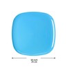 Youngever 9 Pack 10 Inch Plastic Plates, Large Square Plates,