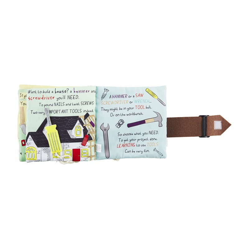 Mud Pie Children's My Tools Plush Book