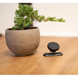 Course Motorsports Universal Phone Mount Bracket - General Purpose by Adhesive or Screws Cradle Head - No Charging Manual Closing (Black) Universal