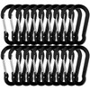 Wlin Aluminum Alloy Carabiners, Set of 20, Breaking Strength 110.2