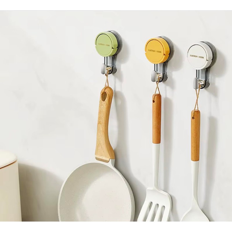 Modern Wall-Mounted Suction Hooks, Removable and Reusable, Watterproof, Resistant, Easy