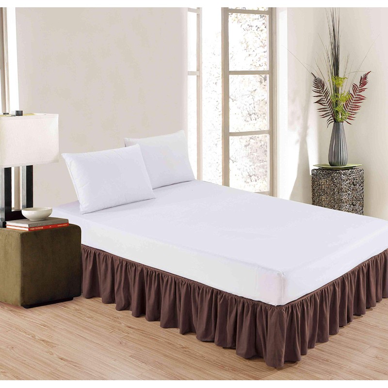 Sheets & Beyond Wrap Around Solid Microfiber Luxury Hotel Quality
