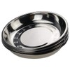 Teyyvn 4-Piece Dinner Plates, Stainless Steel Round Salad Camping Plate