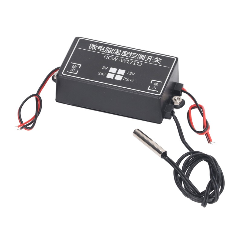 Temperature Controller 12V Microcomputer Digital Thermostat Adjustable Command Type High