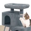 Athena Collection Small Cat Tree, Modern 34 Inch Cute Cat