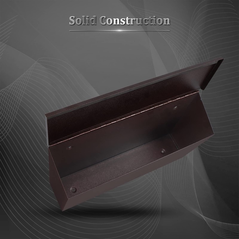 Dalmbox Wall-Mount Mailbox Large Mailbox for Post Rust-Proof Galvanized Steel