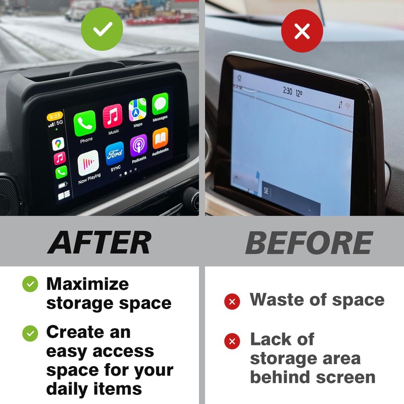 Muslogy for 2020-2024 2025 Escape Dashboard Storage Box Insert Behind