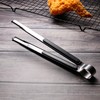 1 x Stainless Steel Cooking Tweezers with Non-Slip Handle, Ideal