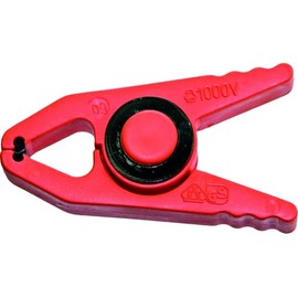 Eulenbach Kunststoff-Sicherheitsklammer 627-80, VDE-/GS-geprüft, 1000 V, Kunststoffklammer mit eingelegter Stahlfeder 491206