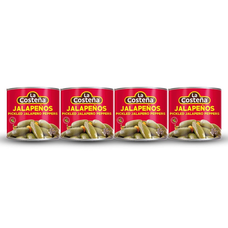 La Costeña Whole Jalapeno Peppers - Pickled Jalapenos - Jalapeno