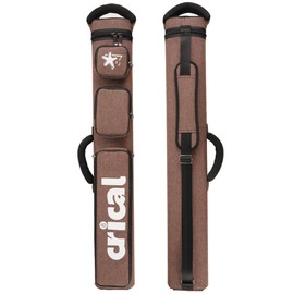 CRICAL Pool Cue Case，2 X 4 Pool Stick Case Holds 4 Shafts and 2 Butts，Billiard Pool Cue Stick Carrying Case Bag with Soft Padded Shoulders and Handle,Pool Stick Case Accessories for Adults