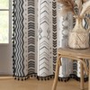 Colorbirtd 100% Blackout Boho Curtains 2 Panels 63 Inch Black