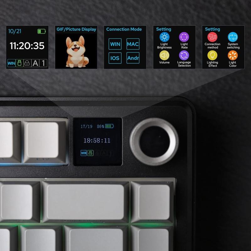 Aula F75 MAX Wireless Mechanical Keyboard 75% Layout Hot Swappable