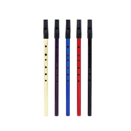 Tin Whistle,Penny Whistle,Tin Whistle D Key Multi Color Copper Traditional D Irish Whistle Blowing Instrument with Storage Pouch(Red)