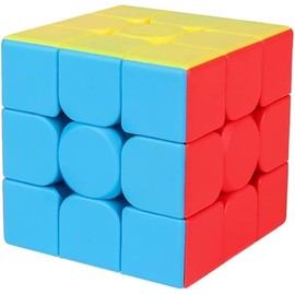 Moyu Meilong 3 x 3 Cube Speed Cube, Stickerless Magic Cube, Smooth Turning Puzzle Box with Anti-Sticky Design, The Most Educational Toy to Effectively Improve Your Child's Concentration