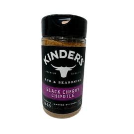 Kinder's Premium Quality Black Cherry Chipotle BBQ Grilling Rub & Seasoning, 6 oz Bottle
