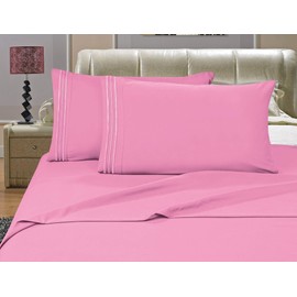 Elegant Comfort Bedding Collection Juego de sábanas de 4 piezas, 1500 hilos, calidad egipcia, sin arrugas, hipoalergénico, con bolsillos profundos y  