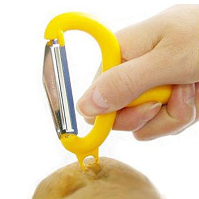 サンクラフト カワタキコーポレーション 皮むき器(ピーラー) イエロー サイズ:14×8.4×2.7cm