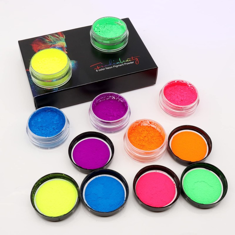 FindinBeauty - Juego de 6 sombras de ojos con pigmentos