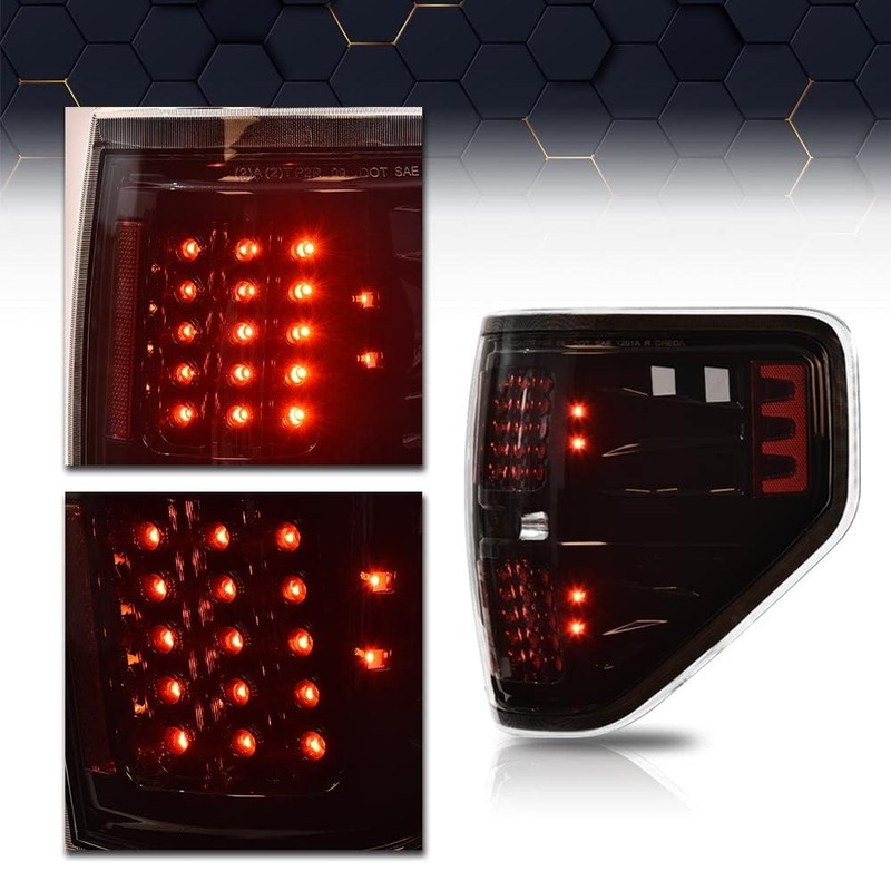 PIT66 LED Tail Lights Compatible with 2009-2014 Ford F150 LED
