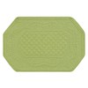 Set of 4 PCS,13X19 Quilted Placemats Octagonal, Green