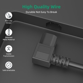 FITE ON AC Power Cord Compatible with UREVO 2 in 1 Folding Treadmill, Universal 3 Prong Power Cable Replacement 6Ft for Under Desk Treadmill for Home/Office