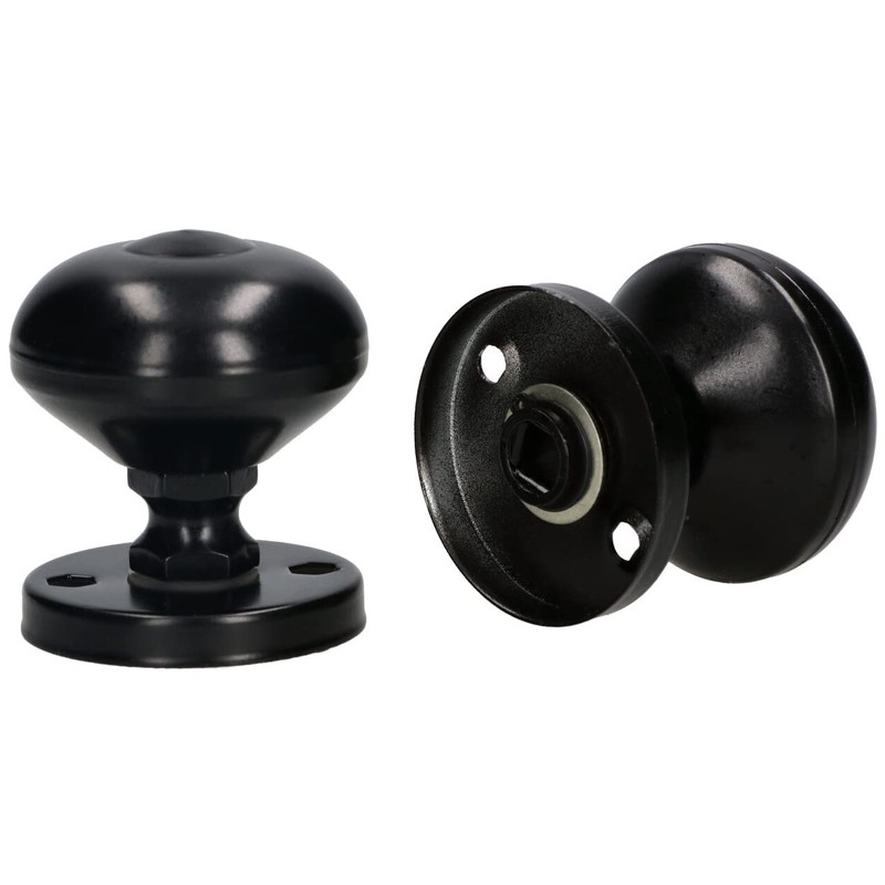 KOTARBAU® Black Rotating Door Knob. Ideal Equipment for Garage Side