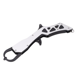 Fishing Grip Pliers Aluminum Alloy Fish Controller Plier Lip Grip Clamp Fishing Tool Silver