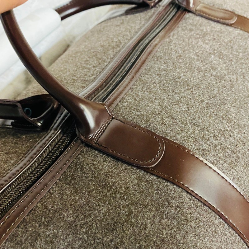 ARAMIS MEN SUEDE DUFFLE BAG BROWN - NEW