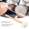 Drum Mallet Antislip Bass Drum Percussion Stick Hammer Wooden Musical