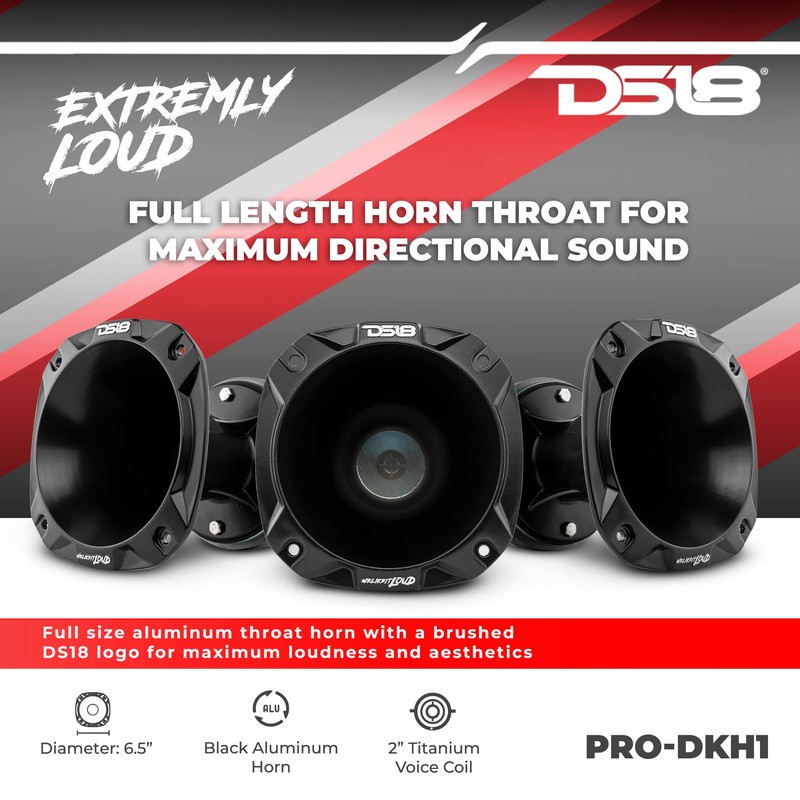 DS18 PRO-DKH1 Compression Driver with Aluminum Horn - 2", 640W