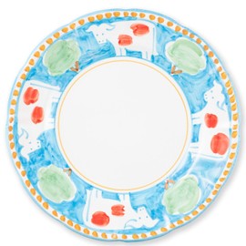 Vietri Campagna Mucca Service Plate/Charger 12" D Terra Cotta Charger Plate, Dinnerware Plate Charger