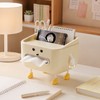 Desktop Organizer with Tissue Storage for School & Home –