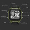Digital Sport Watch Canvas Strap Luminous Waterproof Retro Sport Watch