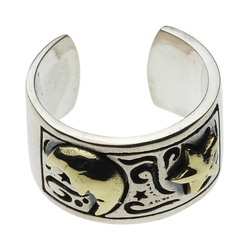 Cenote e0129 Star Crescent Moon Ear Cuff [925 Silver Accessories],