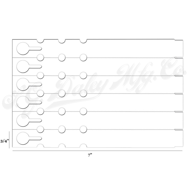 7" x 3/4" Grey - 500 Pcs - Plastic Plant