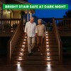 JSOT Solar Lights Perfect for Deck, Fence, Stair, Step Decor-Cool