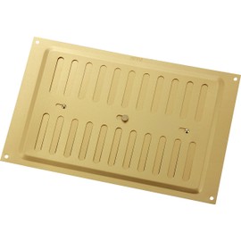 MAP Hardware 946-33 Metal Adjustable Air Vent 9" x 6", Double Brick Hit & Miss Grille Cover (229mm x 152mm), Gold