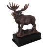 The Emperor Wild Elk Bull Moose Statue Bronze Electroplated Figurine