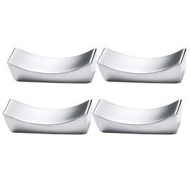 LHKJ Set of 4 Stainless Steel Chopstick Rest Kitchen Food Sticks Fork Holder Holder